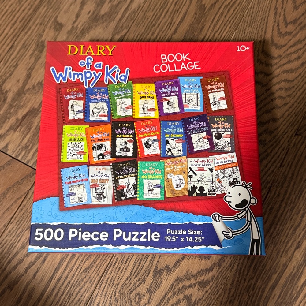 Diary Of A Wimpy Kid Book Collage Puzzle